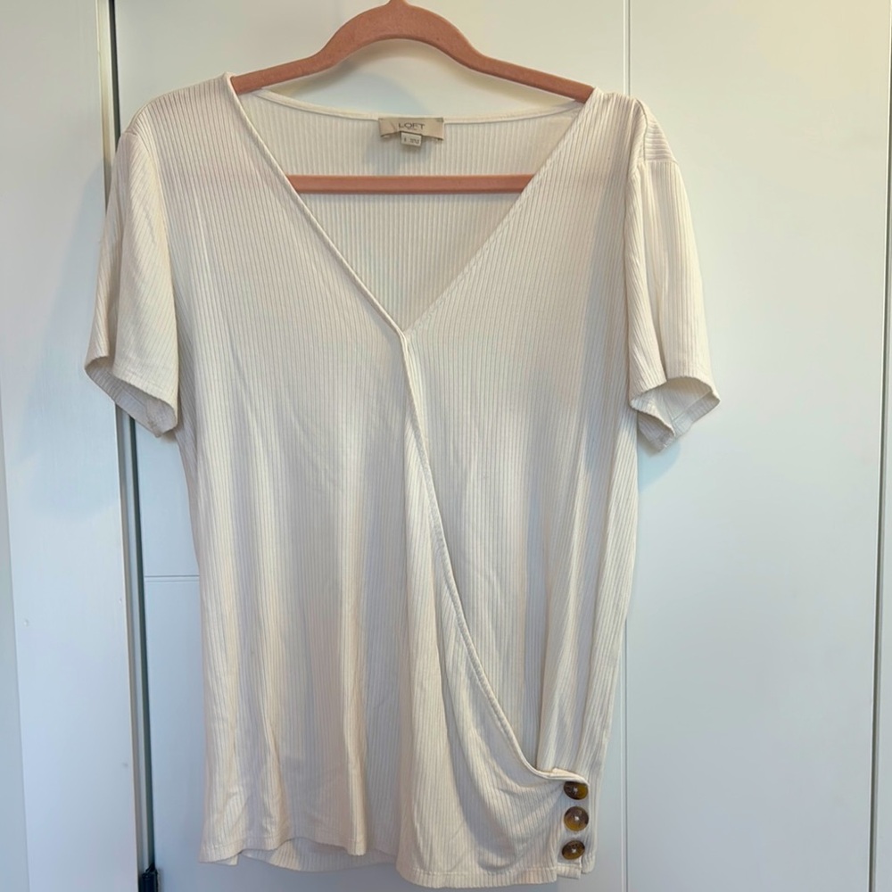 Loft Faux Wrap Top
